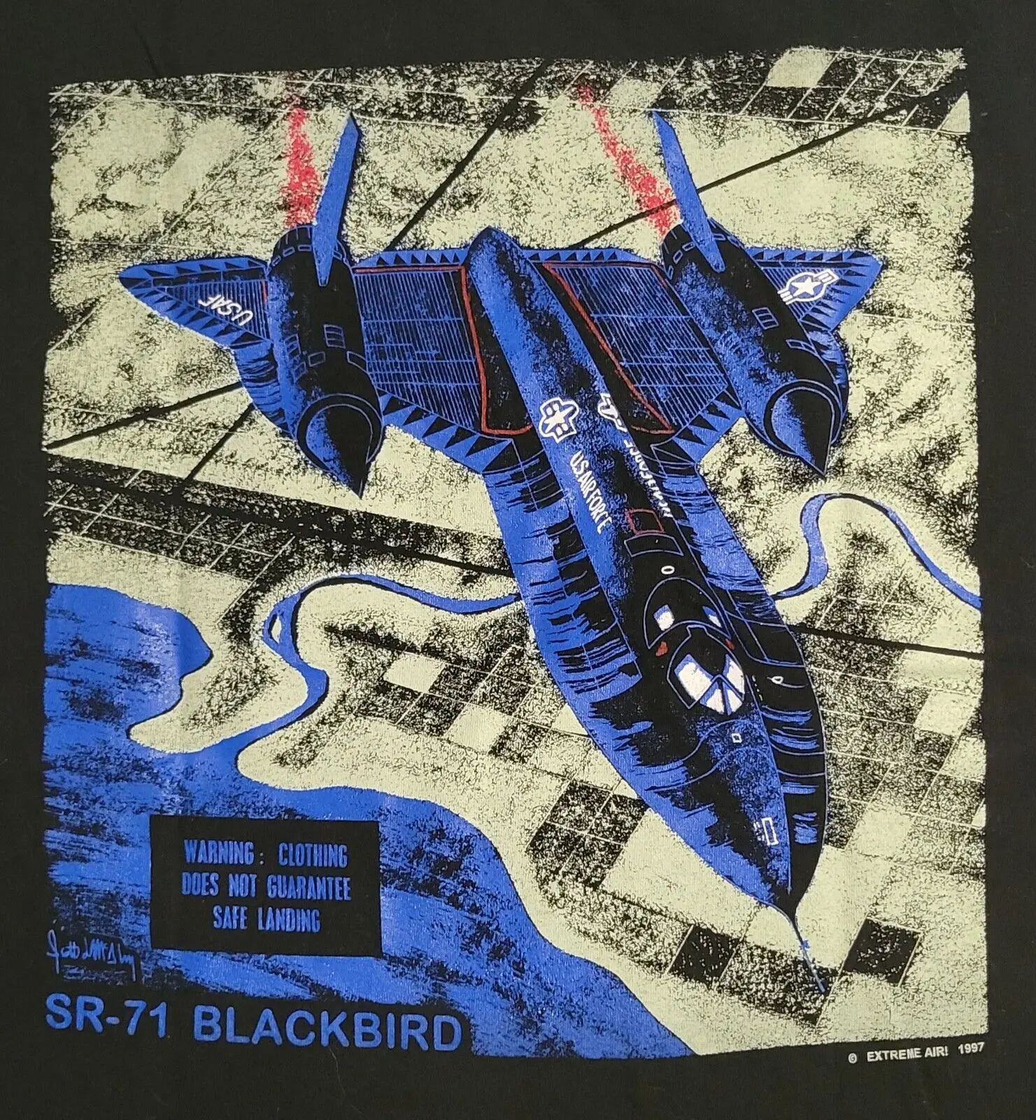 Vintage SR-71 Blackbird Strategic Reconnaissance Aircraft T-Shirt 100% Cotton O-Neck Short Sleeve Summer Casual Mens T-shirt