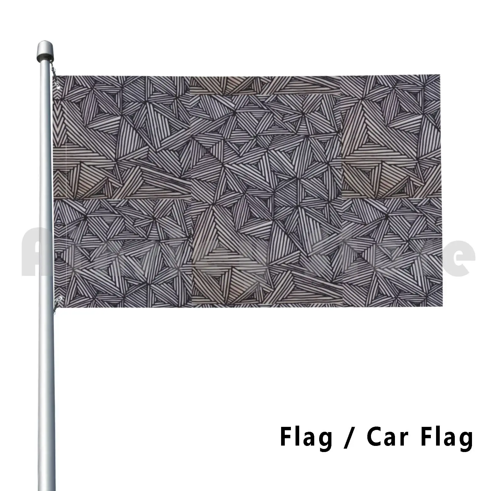 Straight Forward-Large Format Flag Car Flag Printing Custom Abstract Colorful Vibrant Fun Wild Complex Detailed