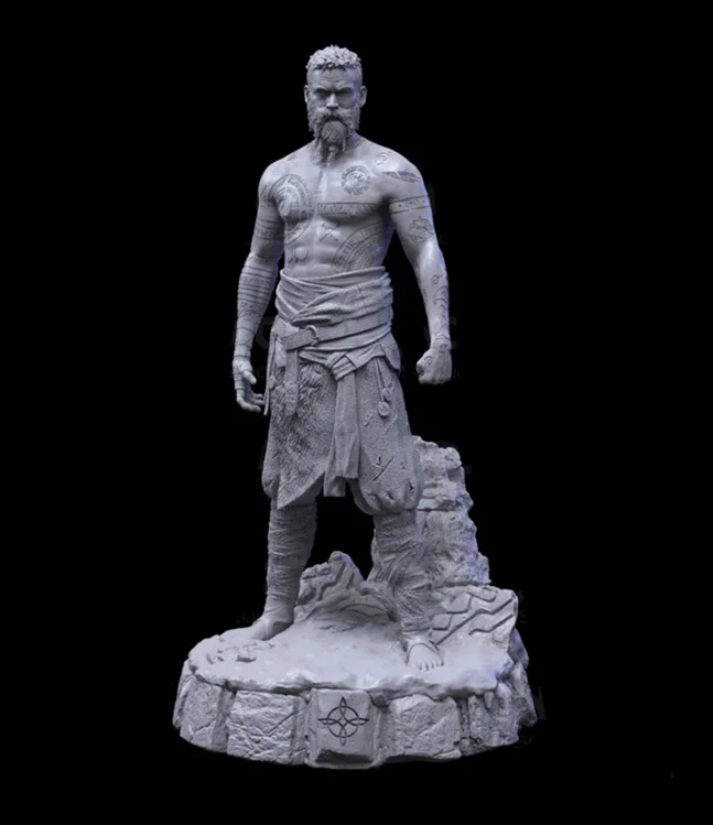 1/24 75mm  1/18 100mm Resin Model Kits Viking Warrior Sculpture Figure Unpainted Painted  No Color RW-1165