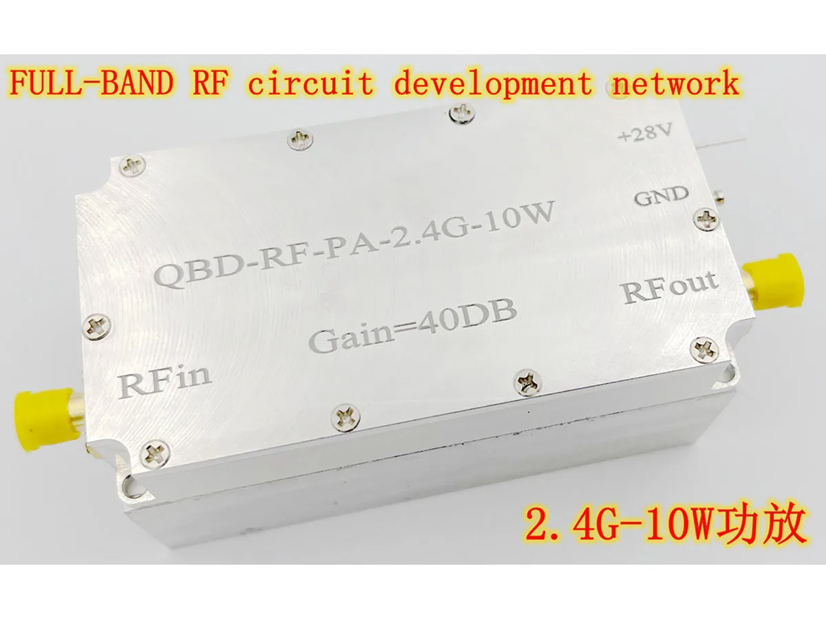 Imagem -04 - Amplificador 40db Ganho Gh40010f Unidirecional Amplificador de Potência para 2.4ghz Wifi Bluetooth Wimax rf pa 2.4g 10w rf