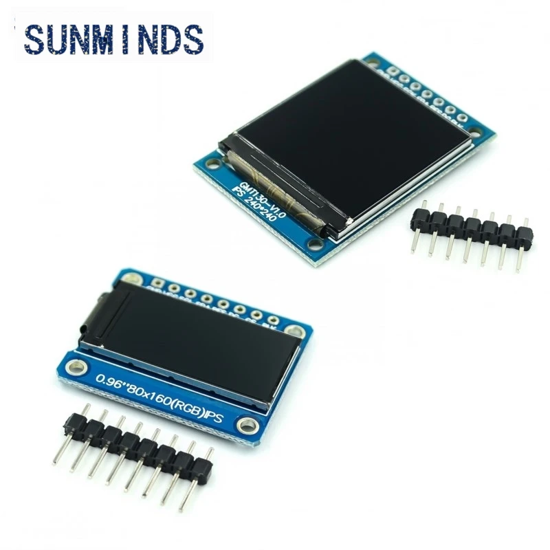 TFT Display 0.96 / 1.3 inch IPS 7P SPI HD 65K Full Color LCD Module ST7735 Drive IC 80*160 (Not OLED) For Arduino