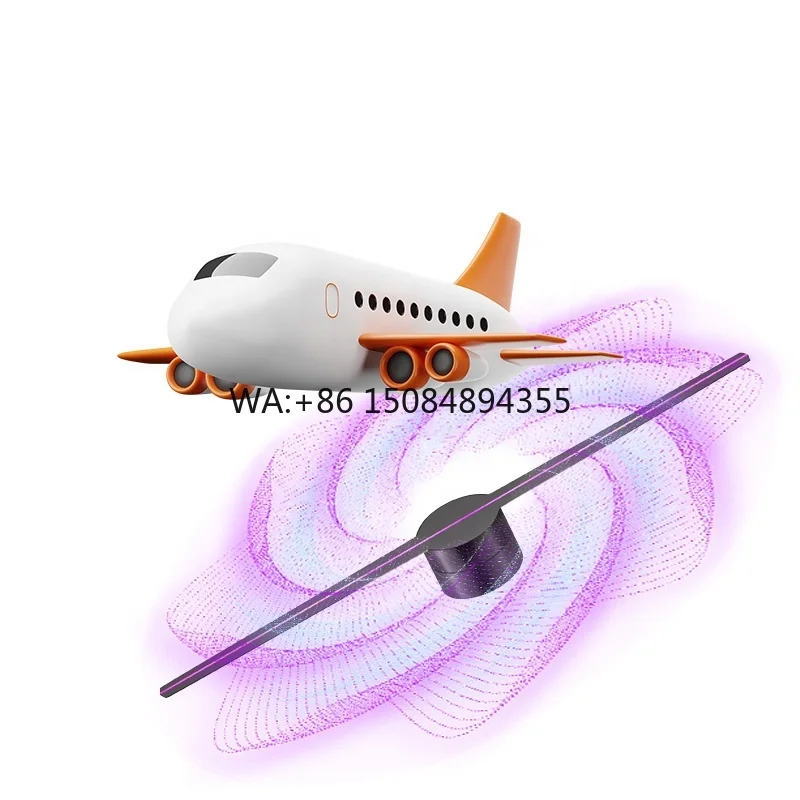

Fast Delivery 3d Hologram Display Fan Two Blades 42cm Hologram Fan 3d Holographic Display Naked Eye Stereo 3d Hologram Fan