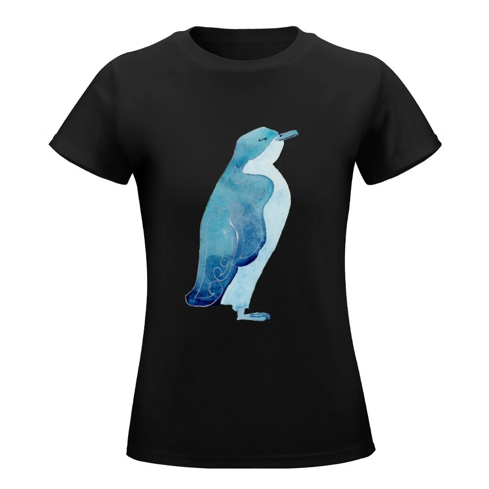 Little blue penguin T-Shirt summer top tops korean fashion anime clothes t shirts for Women