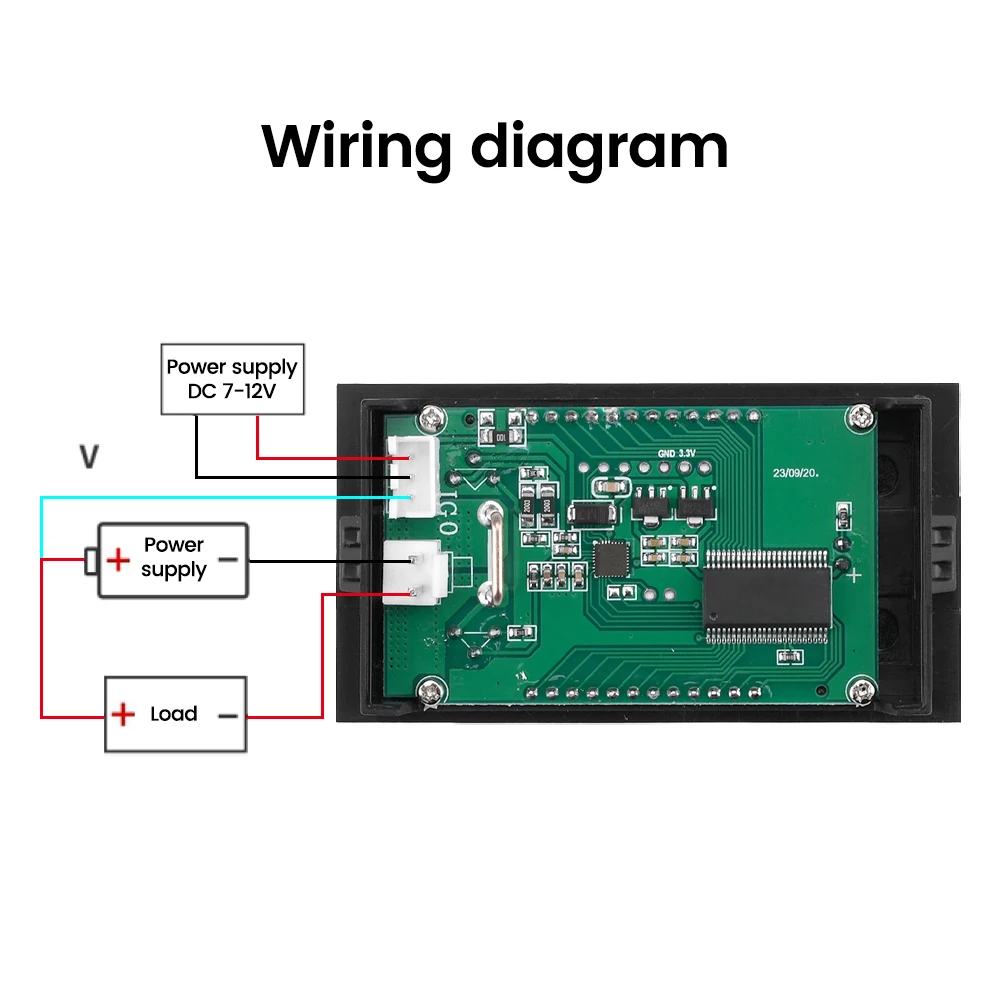 1/2PCS LCD Digital Voltmeter Ammeter Wattmeter Voltage Current Power Meter Volt Detector Tester Monitor DC 0 to 100V 10A 1000W