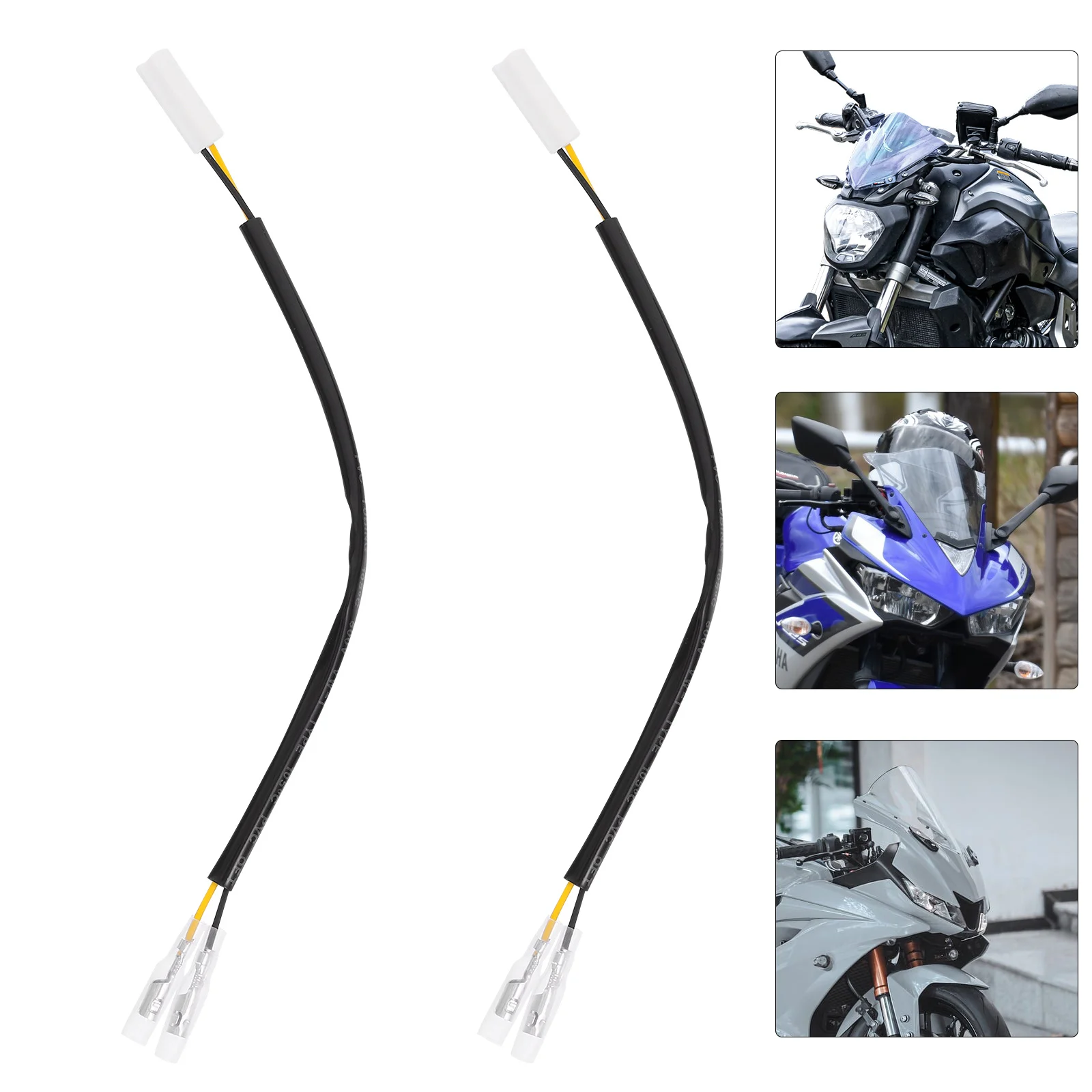 

Motorcycle Turn Signal Wire Plug Replacement Durable Compact Motorcycle Signal Light Adapter for Installation
