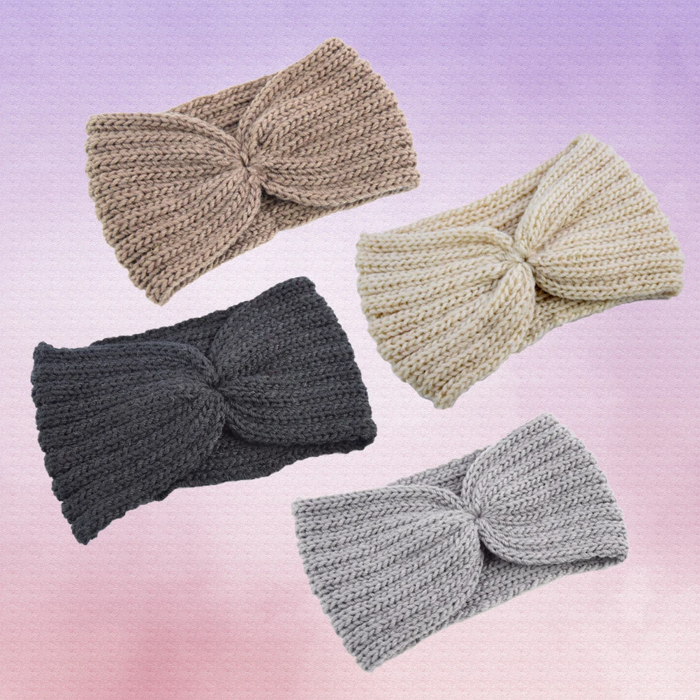 

Knitted Wool Headb s 12X21cm Women Ear Protection Hair B H made Warm Cozy Winter Accessories Foldable Travel Friendly Style