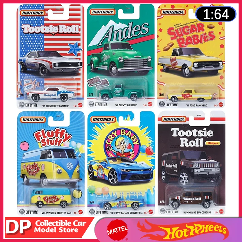 

New 2025 Mattel Matchbox Candy 2025 Mix 2 Vehicle card art Designed for a lifetime 1:64 Scale Metal Die-Cast Cars HVV75