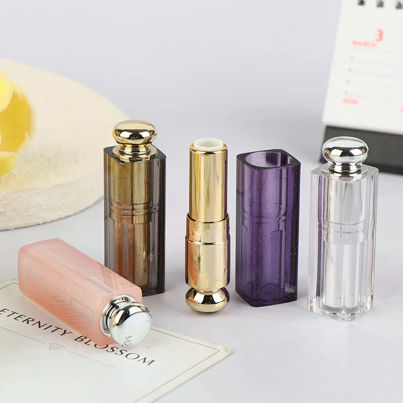 Tubo per rossetto ricaricabile da 14 g con tappo Contenitore per balsamo per labbra in plastica Contenitori vuoti per unguento cosmetico fai-da-te Bottiglia da viaggio campione