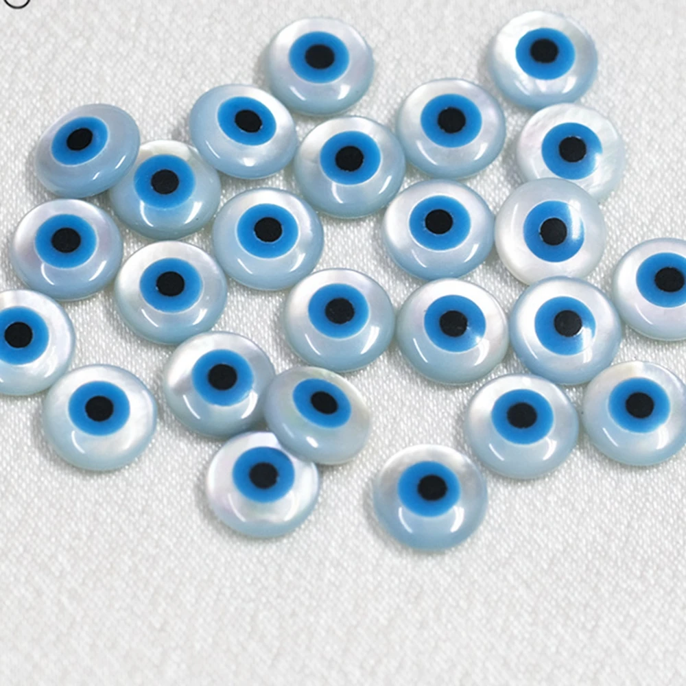 

50PCS/Lot 8mm Eye Shape Gemstone For Fashion Jewelry Diy Accessories
