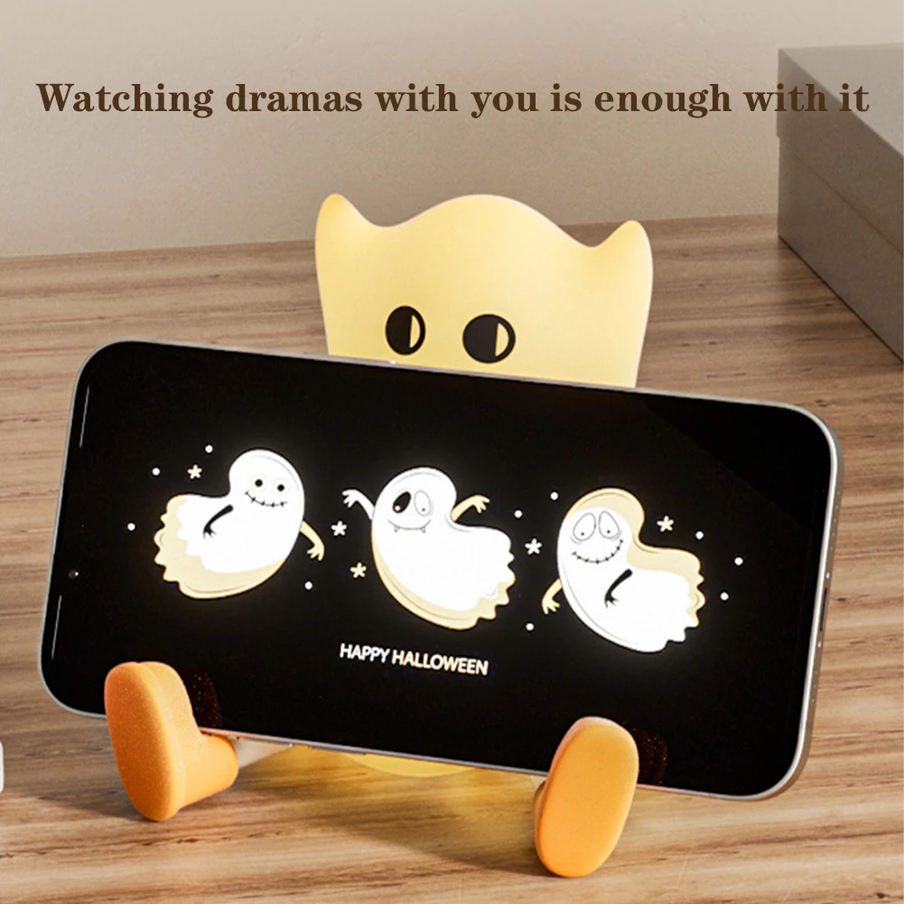 Silicone Night Light Halloween Rechargeable Night Light With 30 Minute Timer Portable Reading Lamp Halloween Lamp Home Decor