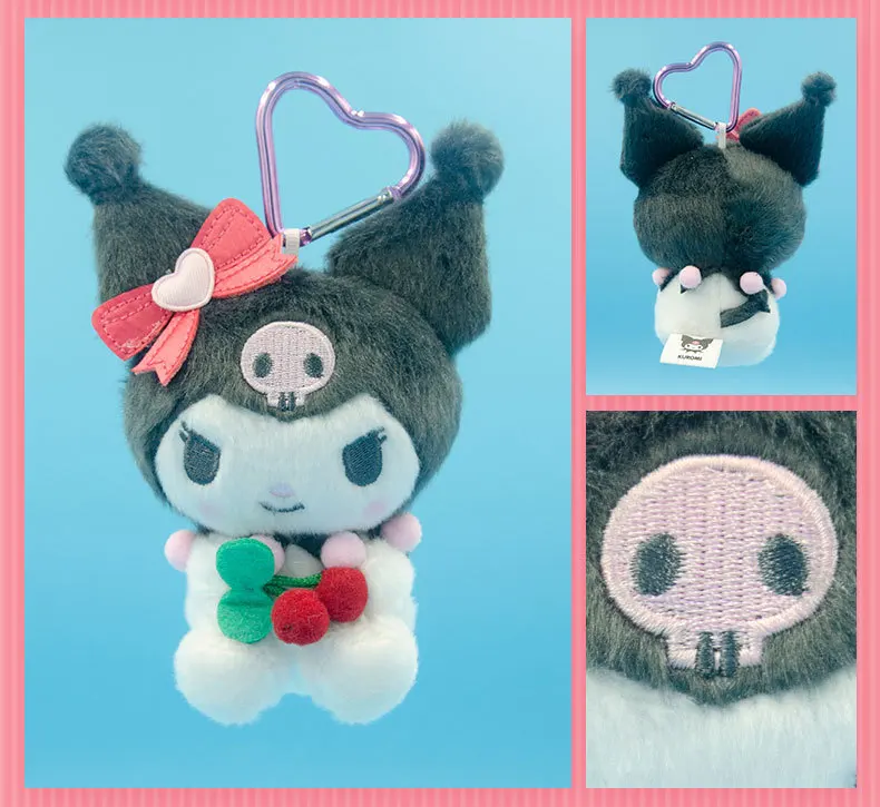 Original Lizenziertes Sanrio My Melody Plüsch-Schlüsselanhänger-Set, Niedliche 8 Stile Taschenanhänger, Weiche Stoffpuppen-Schlüsselringe, Ideales Geburtstagsgeschenk – Detail 8
