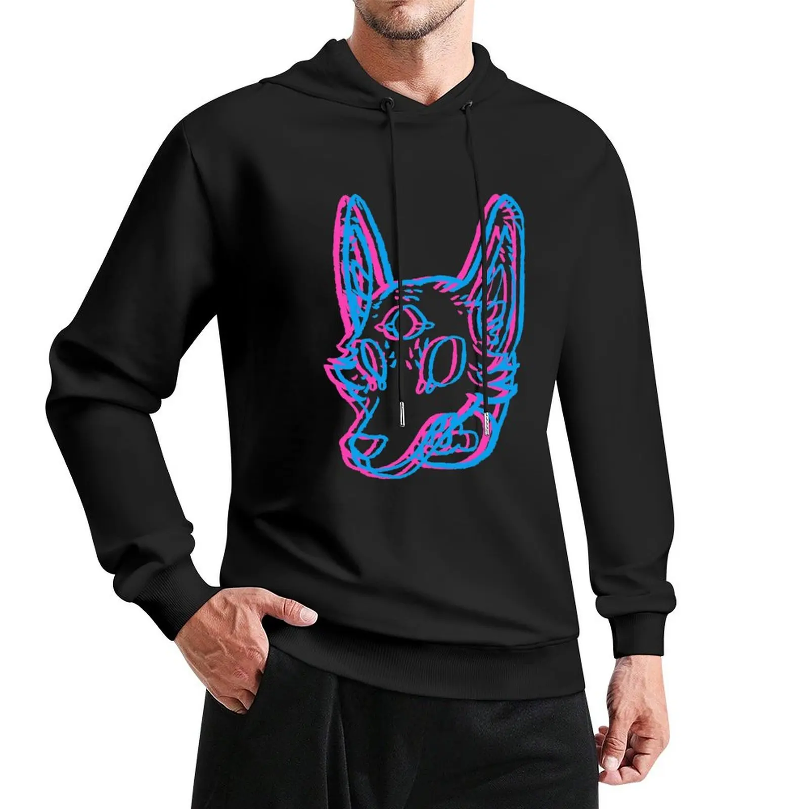 

3D Space Coyote Pullover Hoodie men's sweat-shirt male clothes mens designer clothes men's autumn clothes pullover