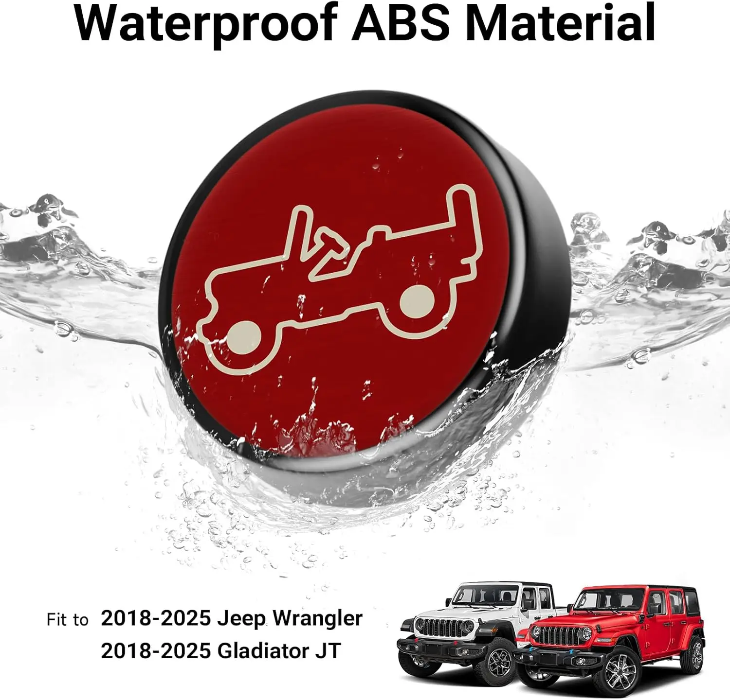 

Car Door Key Jack Trim Door Lock Keyhole Key Socket Cover for Jeep Wrangler TJ JK JL Gladiator JT 1997-2025 Exterior Accessories