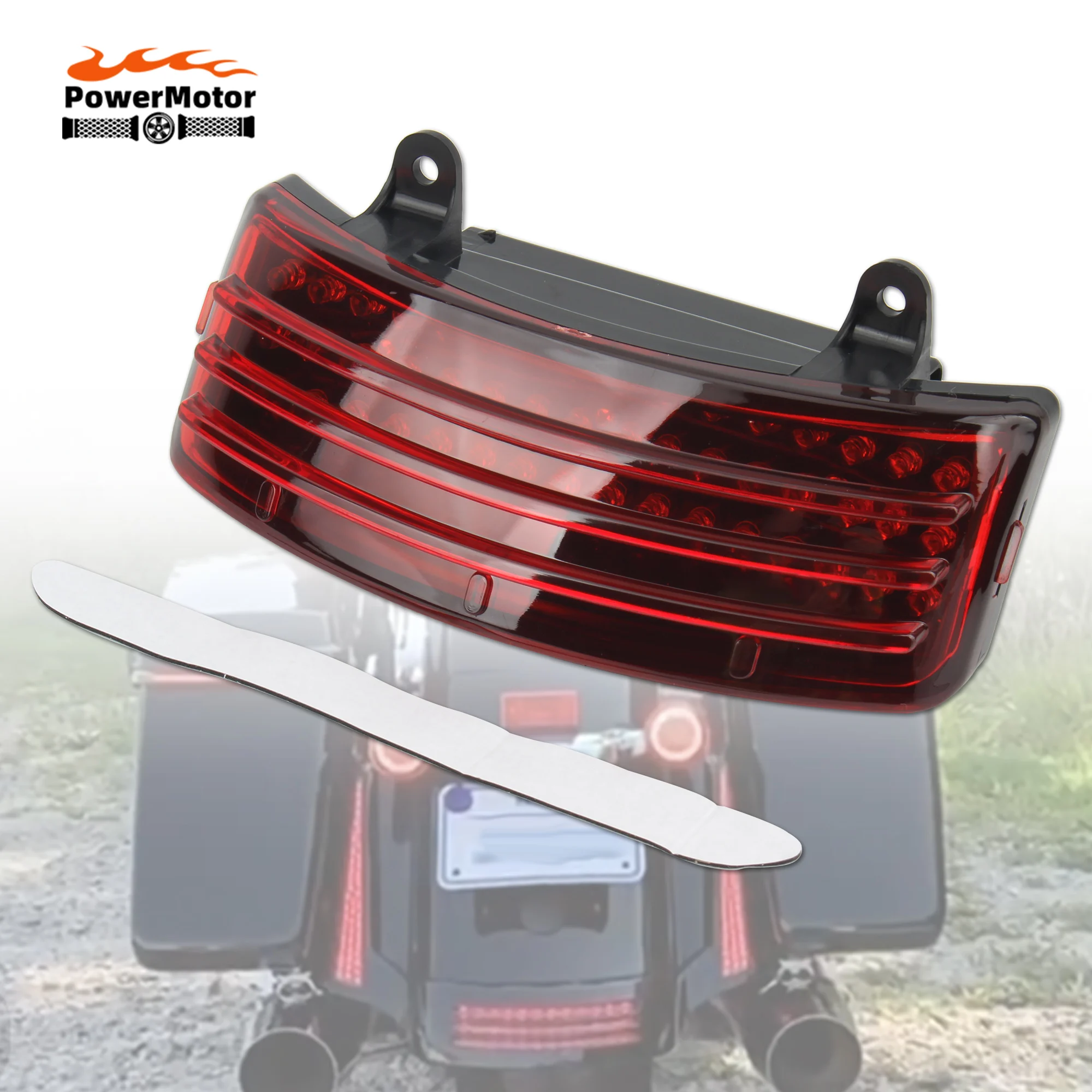 

Motorcycle LED Rear Tail Brake Fender Tip Light 2014-2023 For Harley Touring Street Glide Road Glide FLHX FLTRX FLHXS