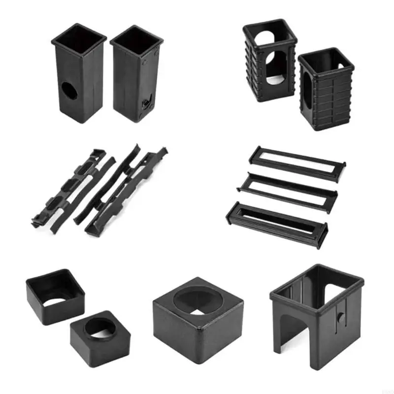 Metal Pipe Sliding Sleeve Fitness Equipment Hollow Plastic Sleeve Glides Square Tube Sleeve Fitness Equipment Accessories 