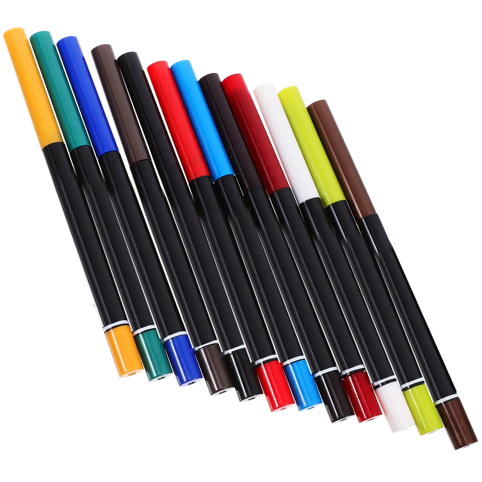 12 pennarelli per eyeliner e ombretto, impermeabili, per disegnare le sopracciglia, strumenti per il trucco colorati e lisci, per donna