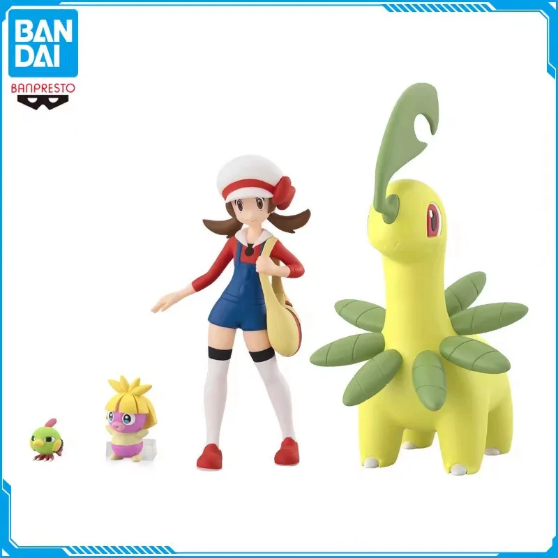 

BANDAI Original Pokemon Scale World Series KOTONE&BAYLEAF&NATY&MUCHUL PVC Action Figure Collectible Model Toy Gift for Kids