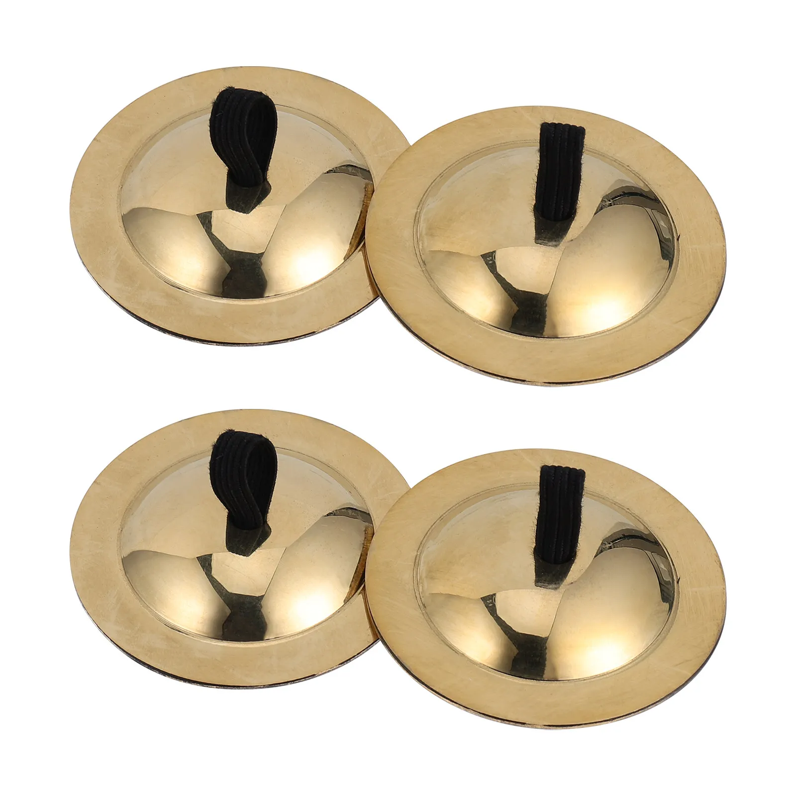 2Pairs Copper Finger Cymbals Mini Musical Instrument for Kids Children's Dance Belly Dancing Party Rhythm Instrument - view 5