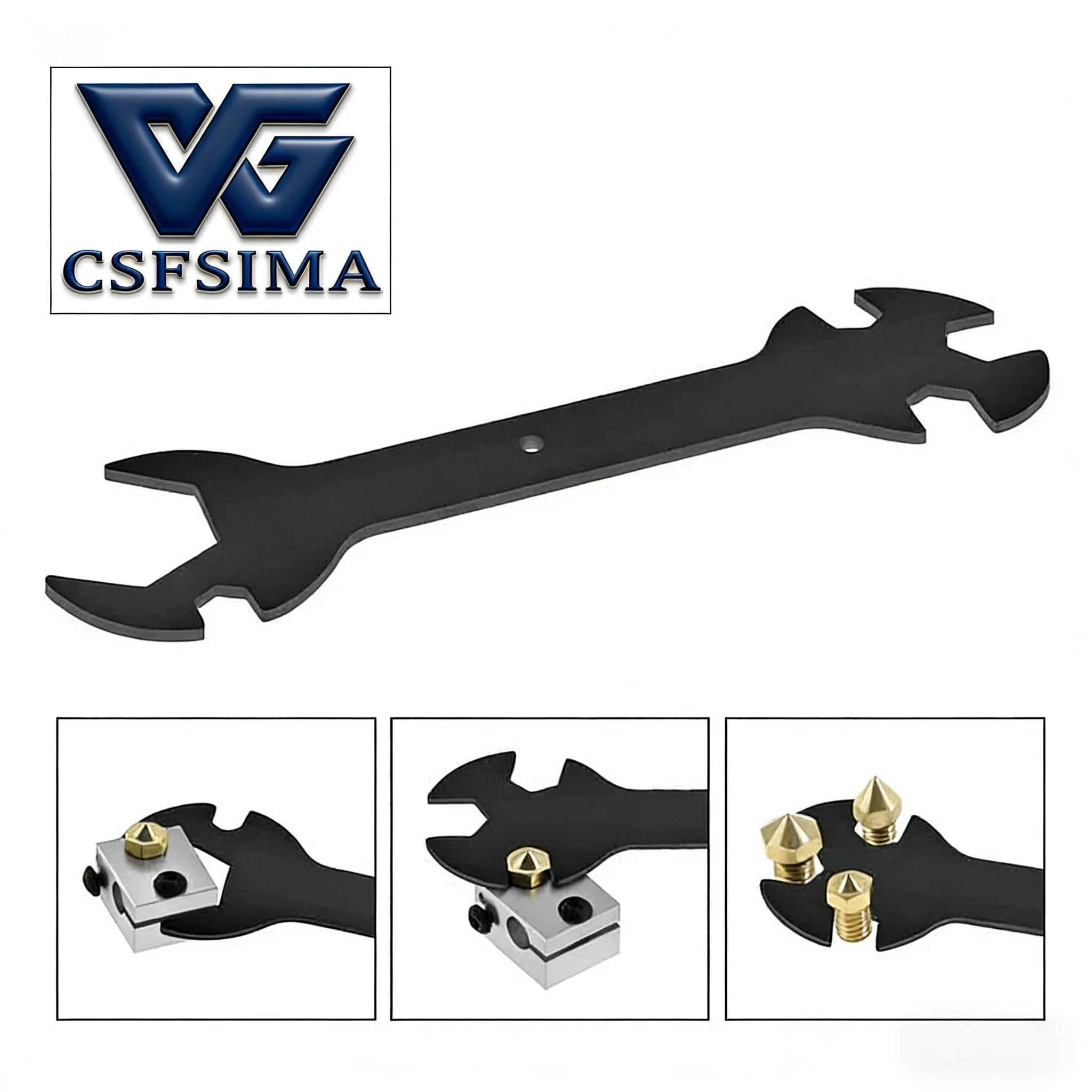 

Upgraded 5-in-1 3D Printer Wrench CNC Adjustable Nozzle Heating Block Tool for Ender 3 CR10 CNC Engraving Machine Accessories