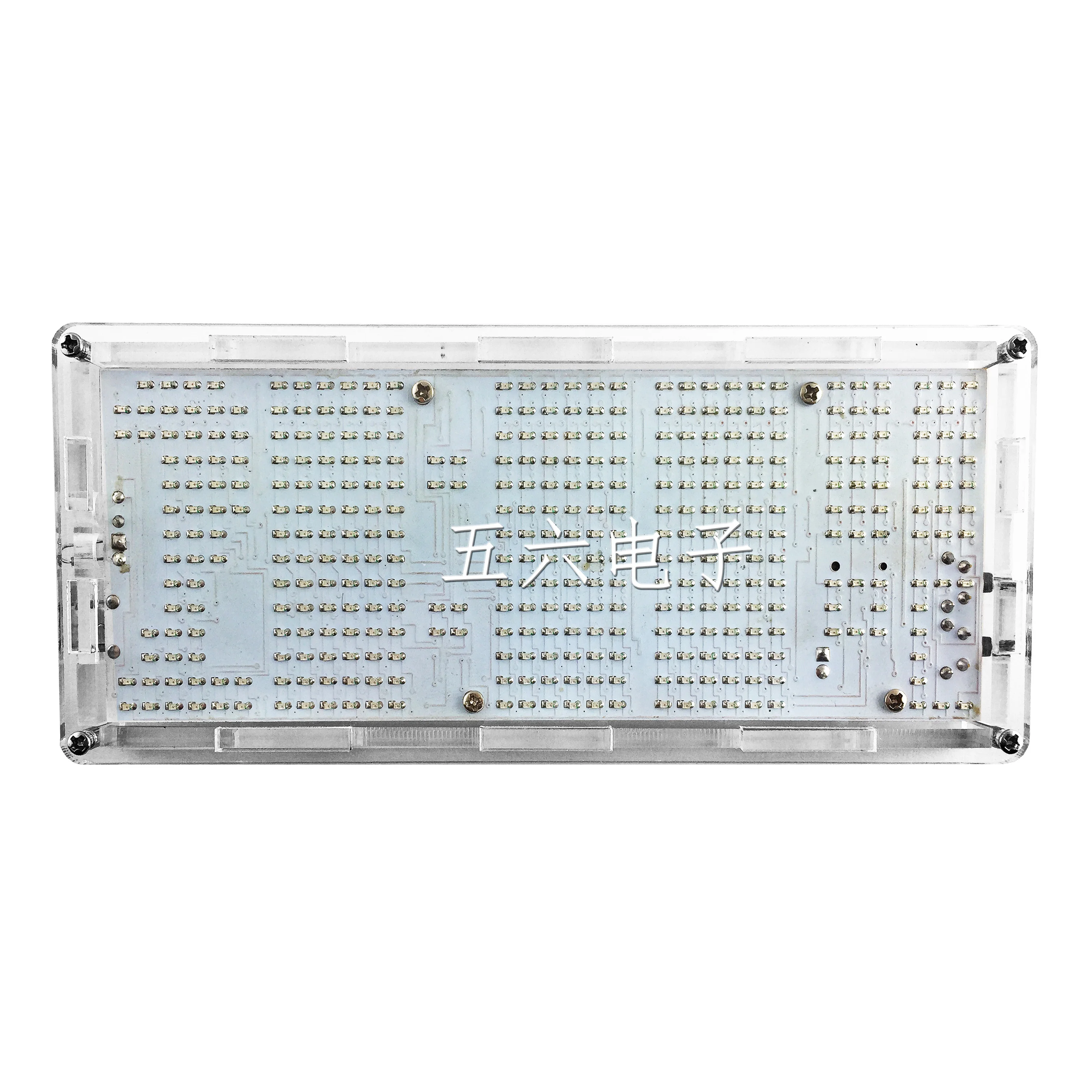 51 Microcontroller Chip LED Dot Matrix Clock Kit Light Control Electronic Clock DIY SMD Components Soldering Practice Boards