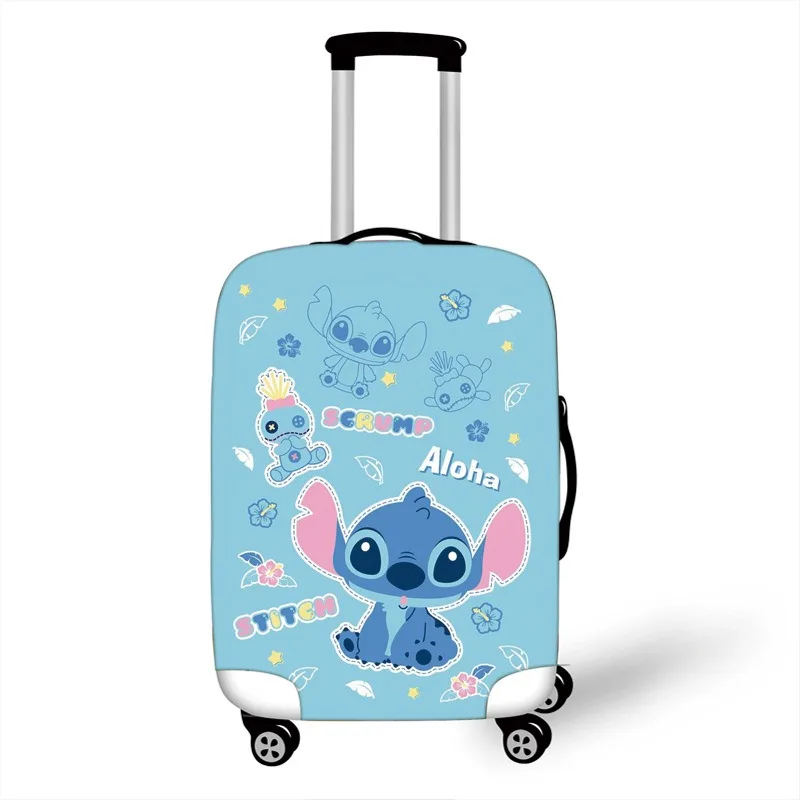 Disney Cartoon Stitch Elastic Luggage Protective Cover Suitcase Dustproof Baggage Cover for 18-32 Inch Trolley Cover Accessories