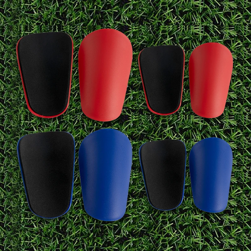 Plastic Soccer Shin Pads para crianças e adultos, guarda de futebol, protetor de perna, protetor de canela respirável, 1 par