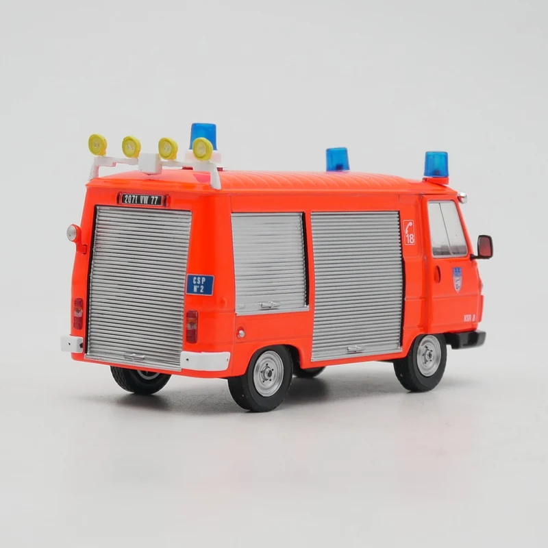 Diecast ixo escala 1:43 peugeot j9 peugeot van motor de bombeiros francês liga modelo de carro brinquedo colecionável presente lembrança exibição ornamento