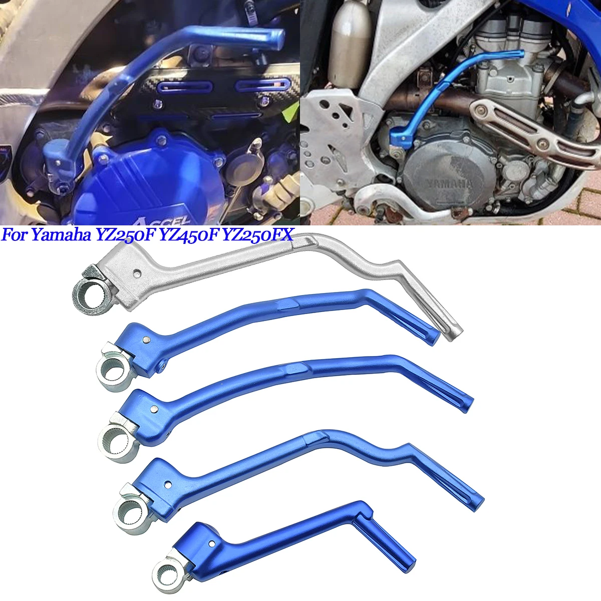 Motorcycle Forged Kick Start Lever Pedal Levers For Yamaha YZ250F YZ450F YZ250FX YZ450FX WR250F WR450F YZ125 YZ250 YZ250X YZF WR