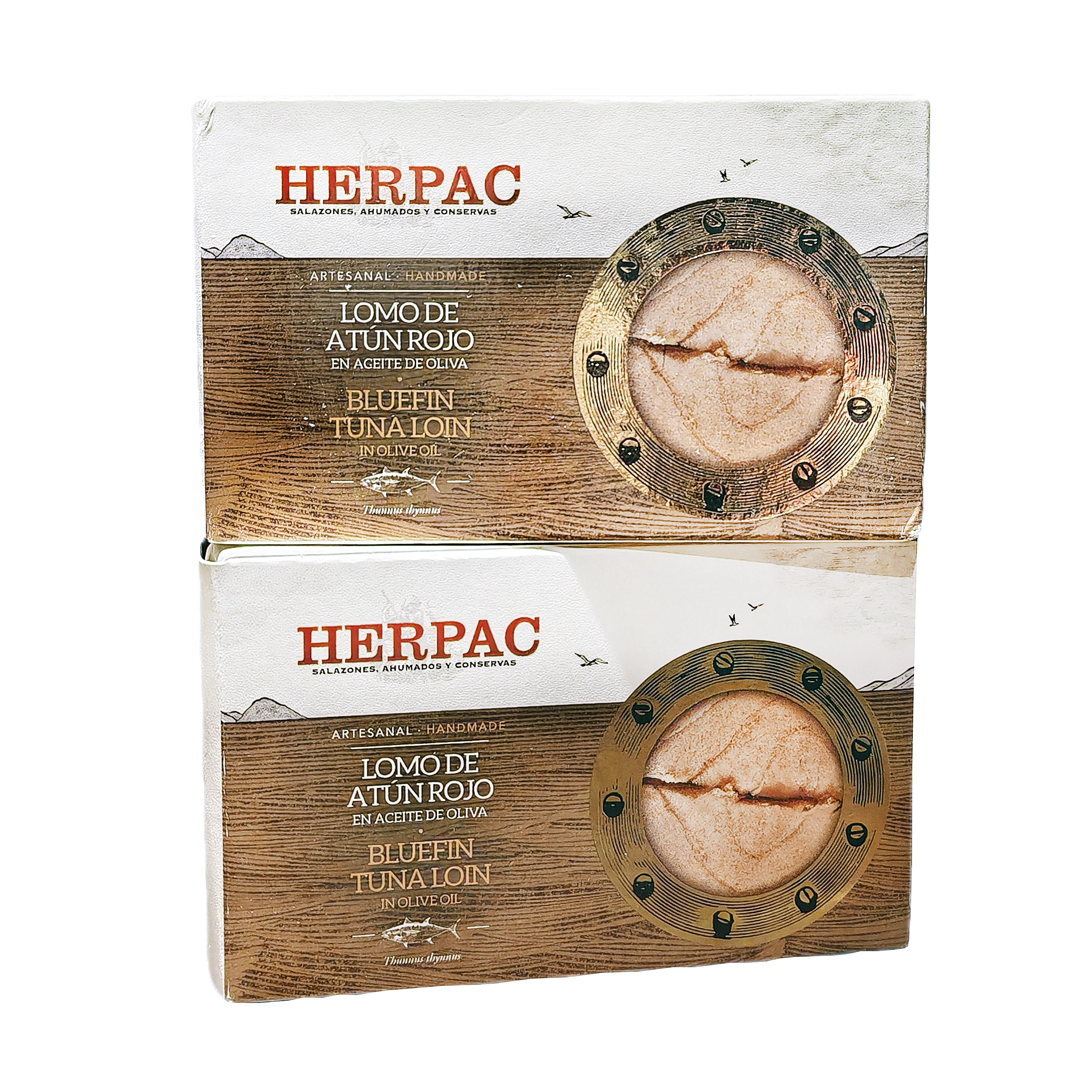 Lomo de atún rojo en aceite de oliva de Salazones Herpac (Pack de 2 unidades)