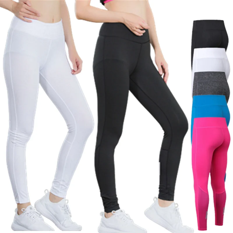 

Women Yoga Sports Trouser Night Running Tight Stretch Compression Reflective Strip Long Pants Fitness Leggings Outdoor Jogging