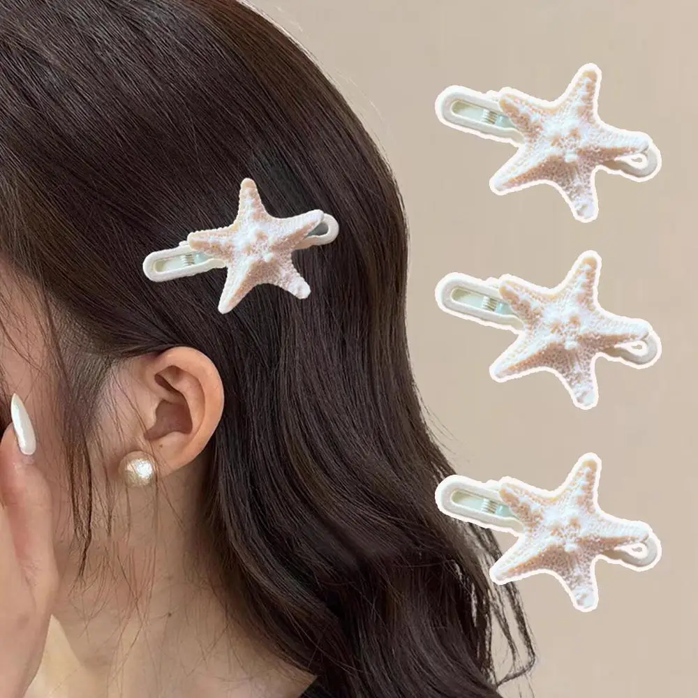 

Starfish Hair Clips Headwear Resin Barrettes Accessories Cute Hair Supplies Star Sea Hairpin Natural Beach Items Sweet Hairpin