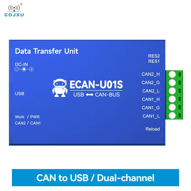 Can para Usb Converter Bus Analyzer Can2.0 Debugger Can-bus Transceptor Bidirecional Cojxu Ecan-u01s Relé Portátil