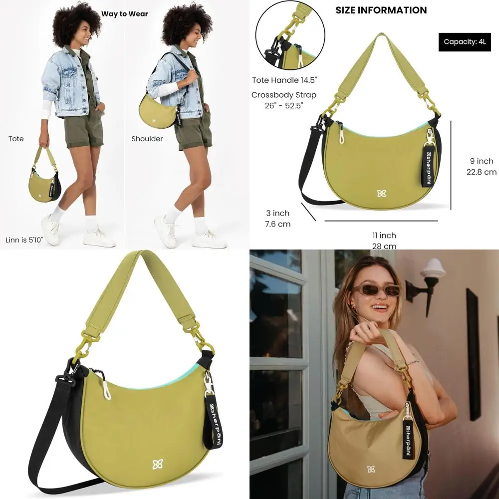 

Lightweight Crossbody Bags, Fashionable Half-Moon Shoulder Bags for Women, Ideal Handbags
