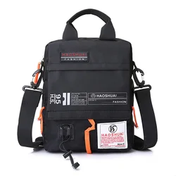 Casual Messenger Bag for Men Waterproof Nylon Camouflage Satchel Over the Shoulder Crossbody Bags Handbag Mini Briefcase