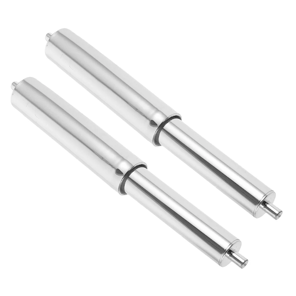 

2 Pcs Tissue Roller Spindle Paper Towel Holder Rollers Toilet Replacement Rod Silver