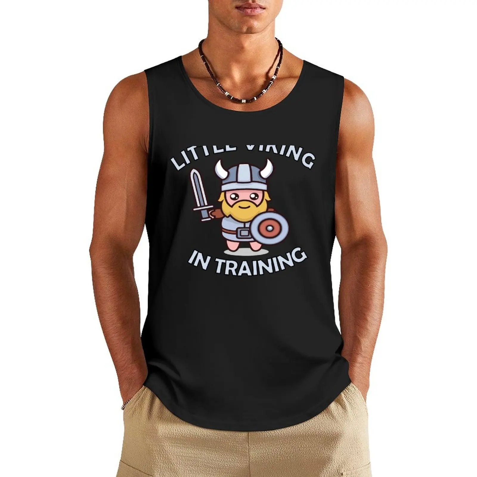 

Little Viking in training Tank Top men clothing best selling products fitness