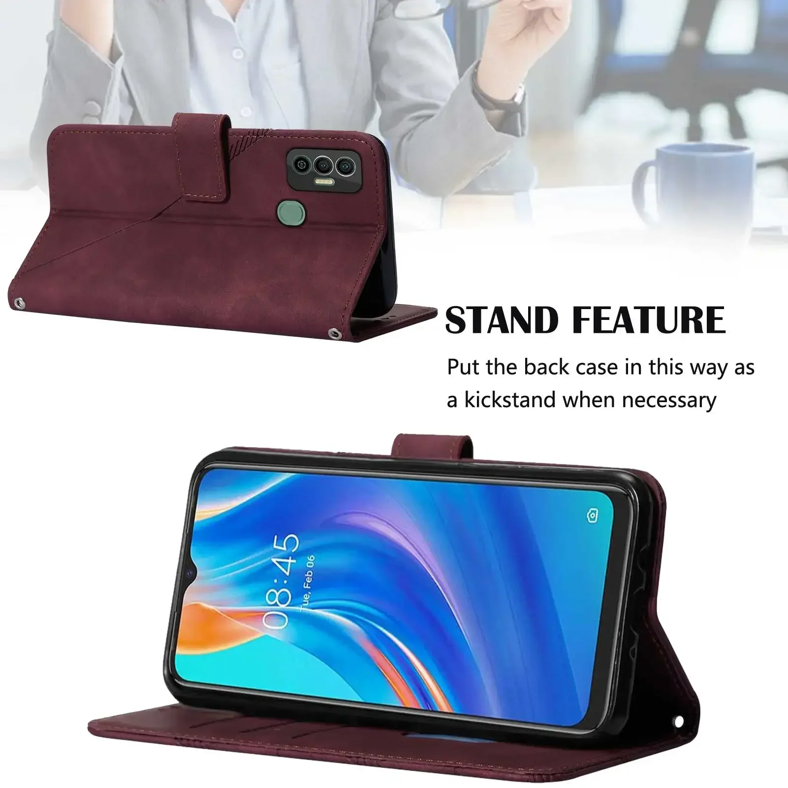 Funda de cuero con tapa para Tecno Pova Neo, funda con tarjetero magnético para teléfono en Tecno Pova Neo, funda protectora Capa Coque