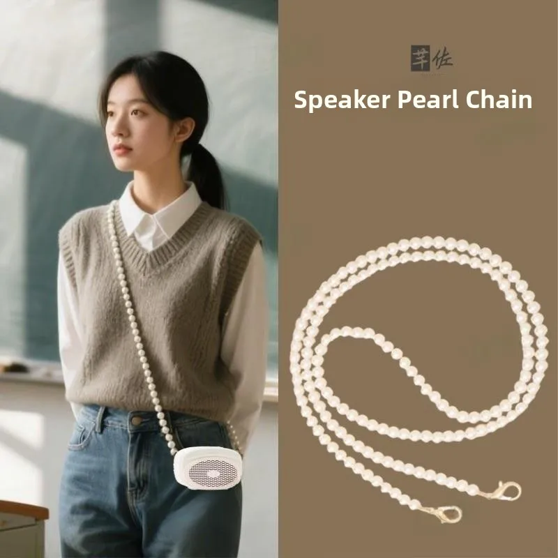 Teacher  Pearl Chain Strap Bee Shoulder Bag Mobile Phone Accessory Small Teacher Professional Chain Strap Bag