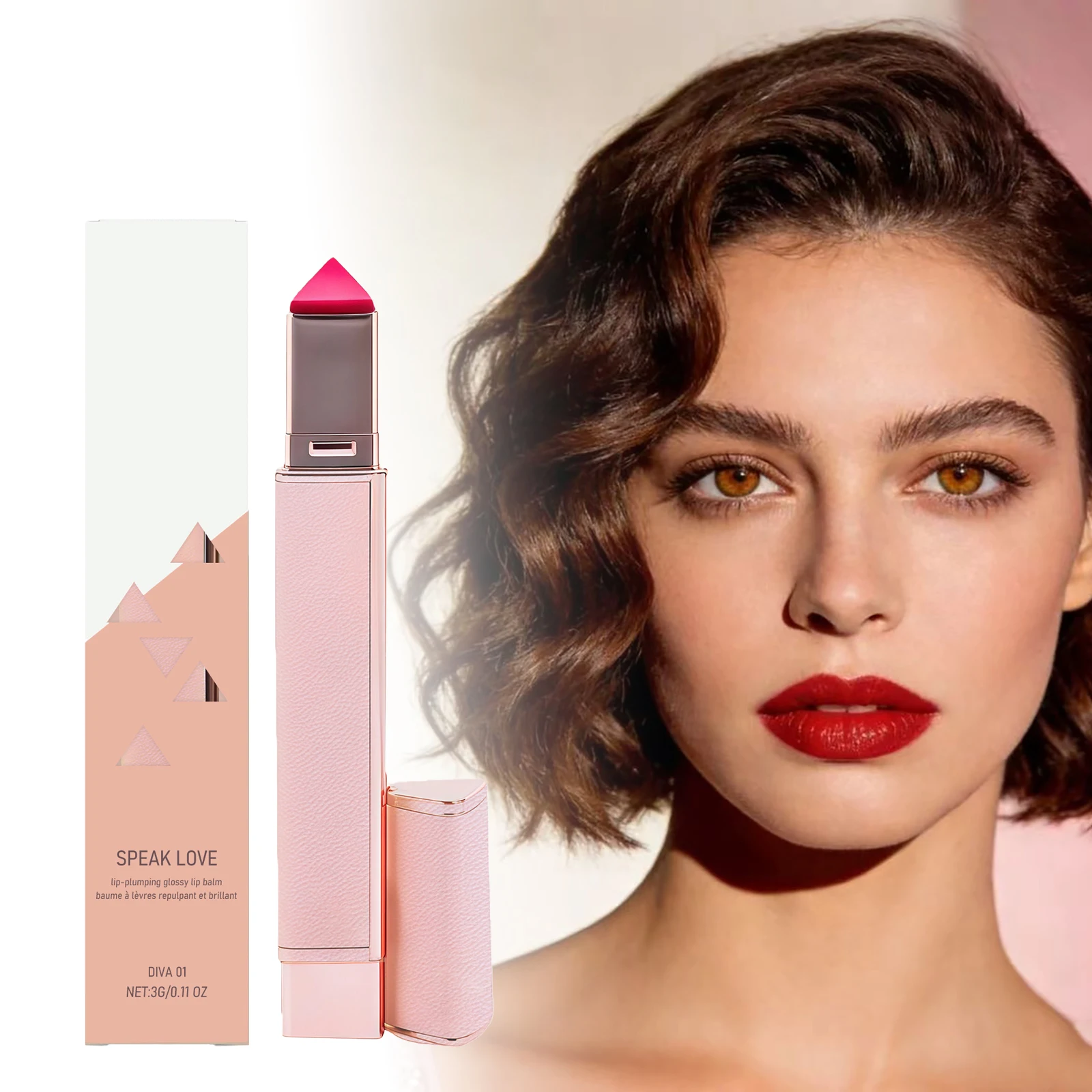 Balsamo Labbra Multicolore a Lunga Durata, Idratante, Anti-Screpolature, Portatile, Adatto per Uso Quotidiano e Feste, Rossetto Illuminante