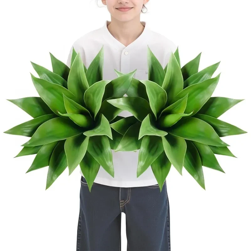 

Artificial Agave Plant Set,22 Inch, Faux Aesthetic Plants for Home Decor, Realistic UV Resistant Fake Agave Plants, Set of 2