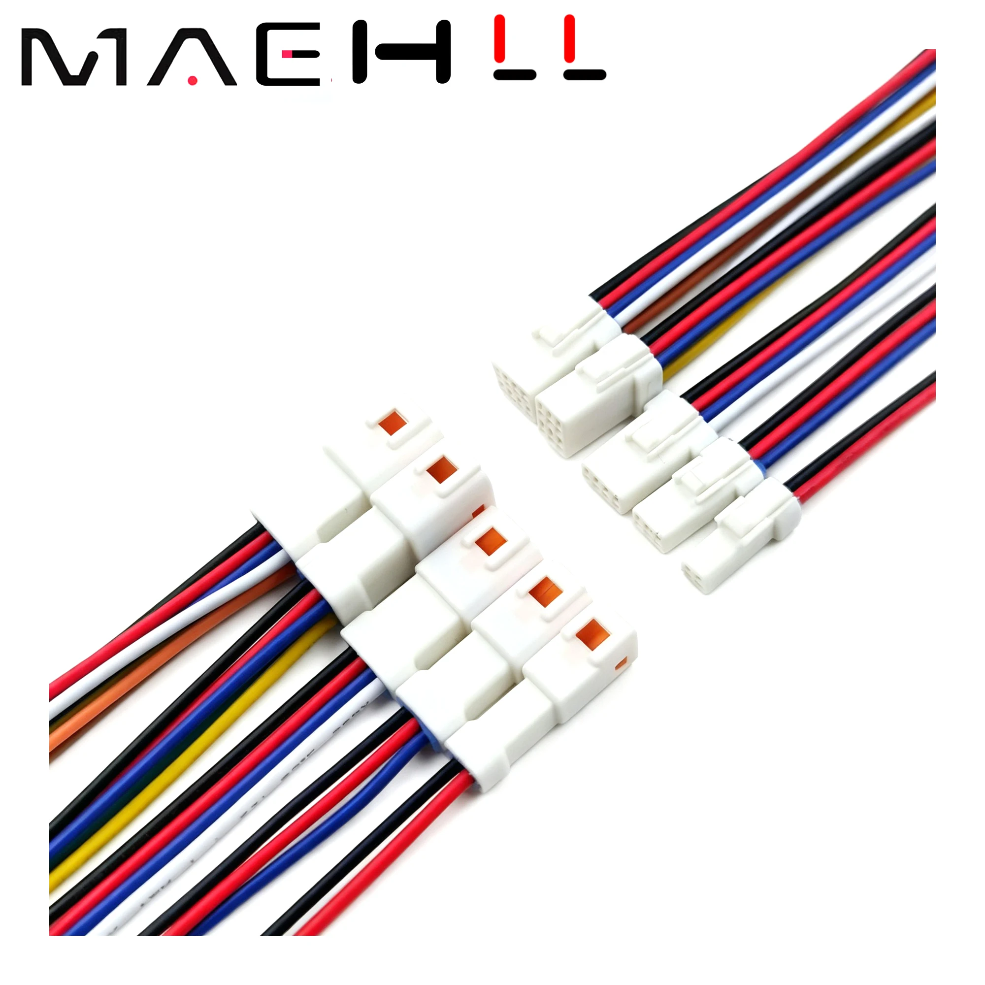 5 Set JWPF 0.7mm Micro Butt Waterproof Connector 2/3/4/6/8/12/16Pin, Male Female Wire Harness Plug Socket For JST-02T