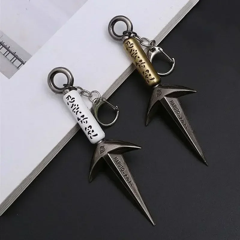 naruto Namikaze Minato keychain flying thunder god kunai hokage weapon metal pendant cartoon animation peripheral accessories