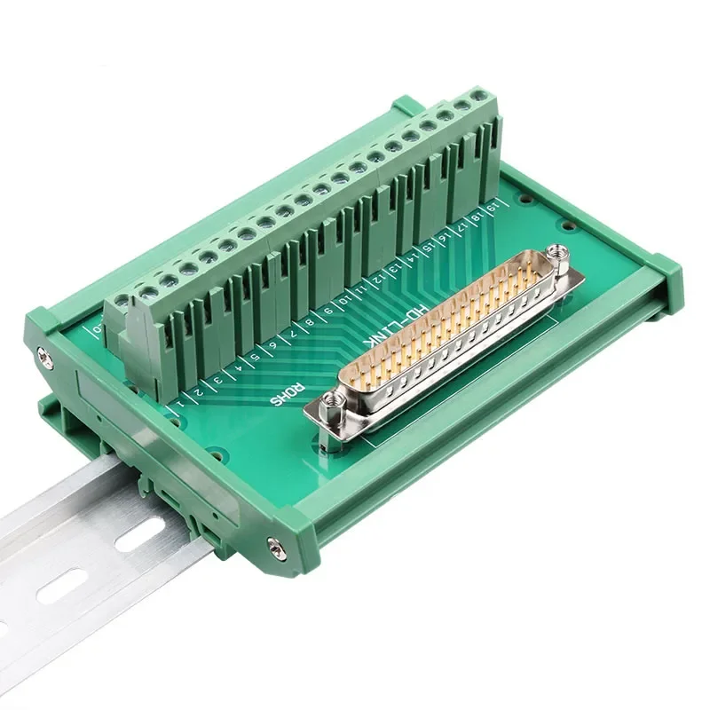 DB37 37 Pin D-SUB DR-37 Male/Female Signals Terminal PCB Breakout Module Connector