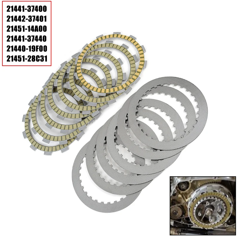 21441-37400 Clutch Friction Plates FOR Suzuki VS800 VL800 VL800B VL800C VL800T Boulevard S50 C50 B.O.S.S. C50C C50T VS VL 800 B