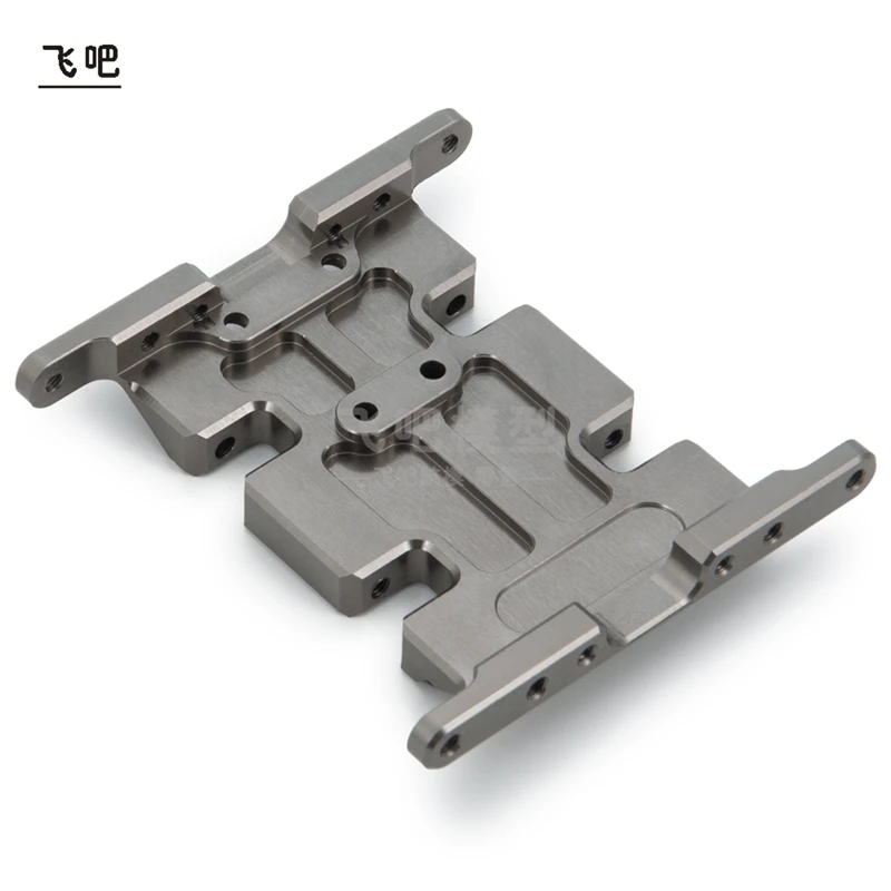 Base de placa inferior de caja de cambios de Metal para coche trepador de control remoto AXIAL SCX10 RC4WD D90 Jeep Chevrolet K10 modificar accesorios DIY 1/10