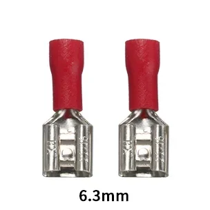 100/50/10 stücke Weibliche Crimp Terminal 2,8mm 4,8mm 6,3mm Isolierte Spaten Draht Stecker Elektrische Verdrahtung kabel Stecker Rot blau gelb