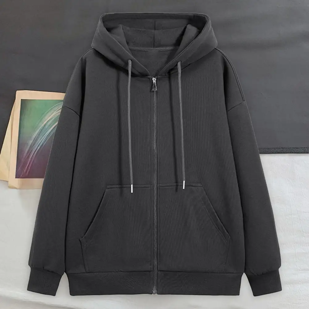 

Men Hooded Jacket Classic Fit Men Jacket Men's Casual Loose Fit Hooded Jacket with Adjustable Drawstring for Sports for Parties