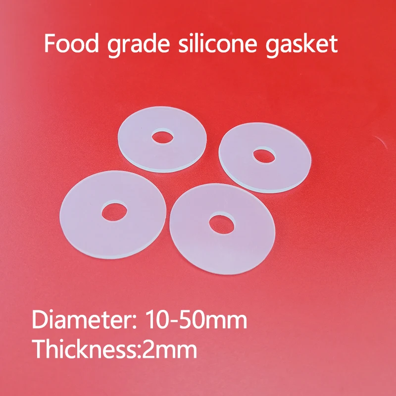 Ronde Siliconen Pakking O-Type Siliconen Afdichting Pakking Elastische Waterdichte Afdichting Ring Transparant Rubber Kussen 2Mm