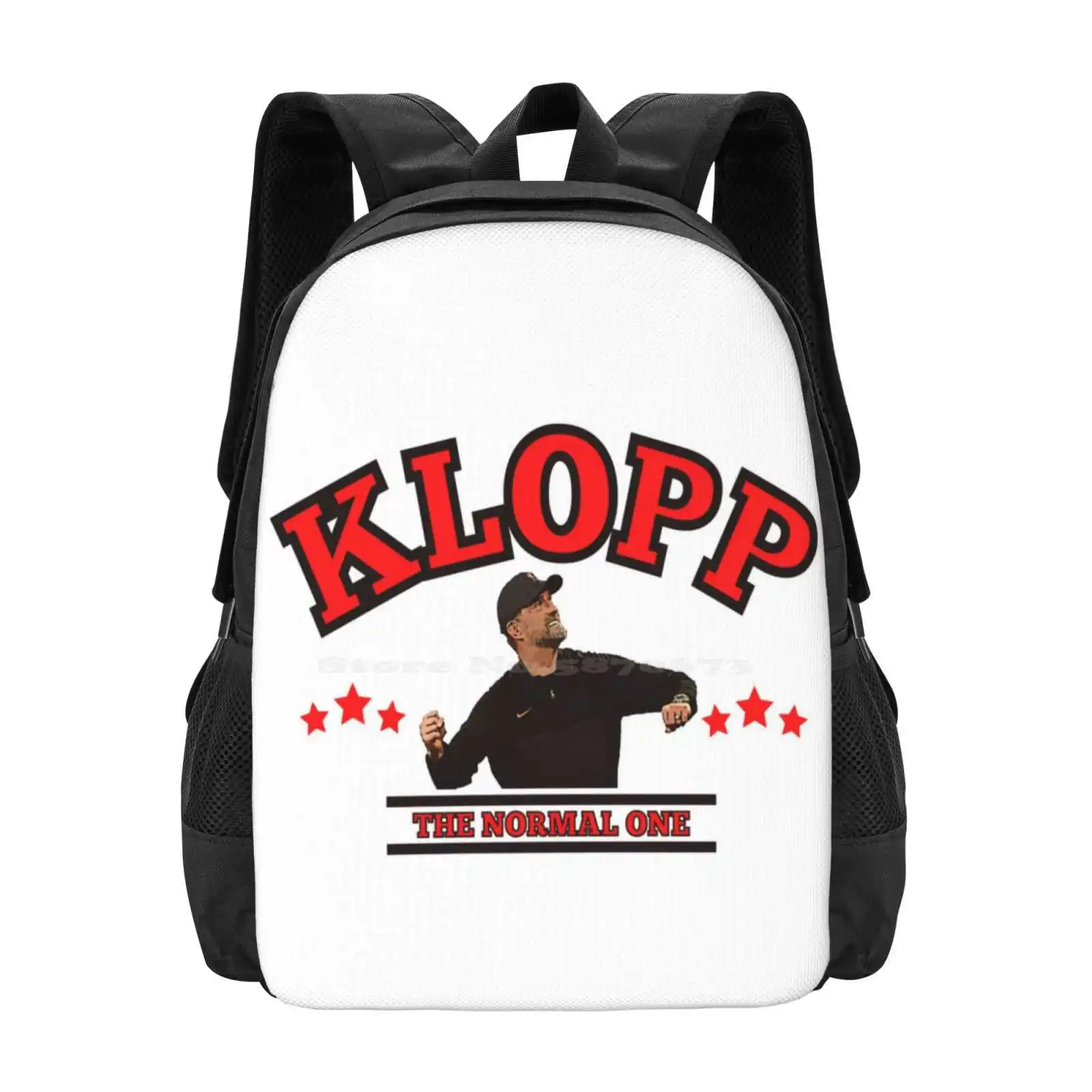 Klopp Hot Sale Schoolbag Backpack Fashion Bags Boss Klopp Kop Fc Salah Football Normal One Champion Jurgen