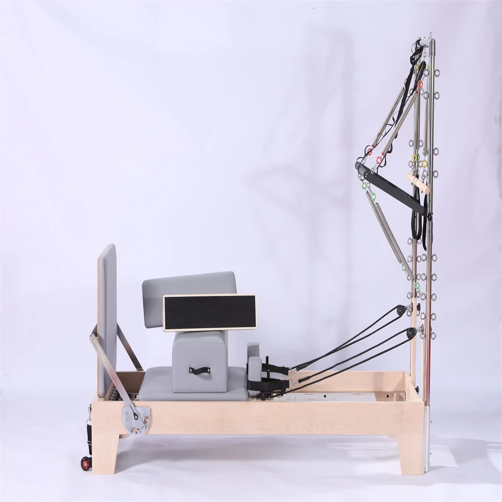 

Factory Direct Supply Professional Fitness Equipment at Home Reformer Pilates Bed With Tower